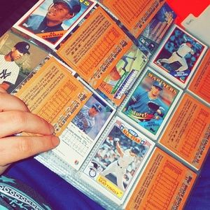 300+ BASEBALL CARDS In Binder